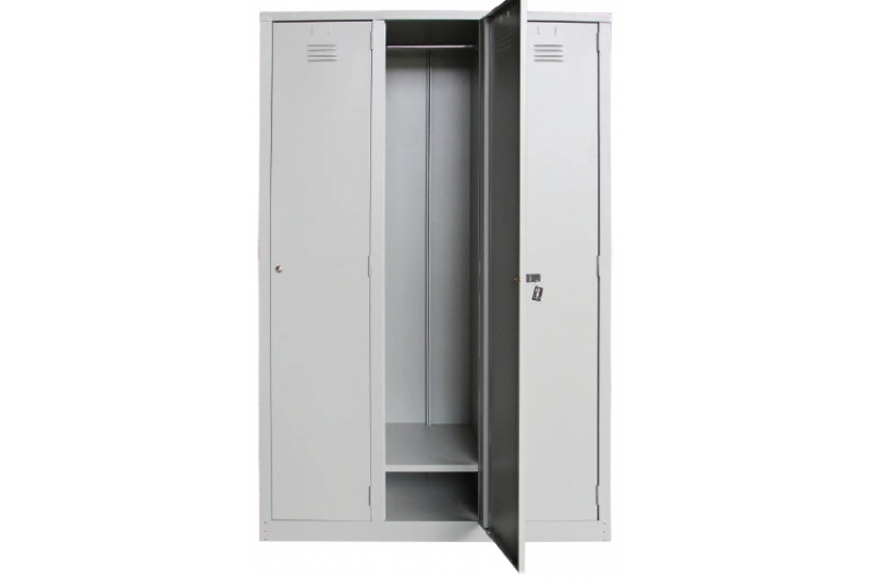 3 Compartments Steel Locker with Cloth Hanging