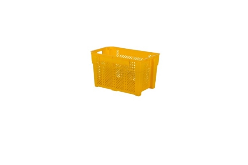 Industrial Stackable Basket - Yellow 
