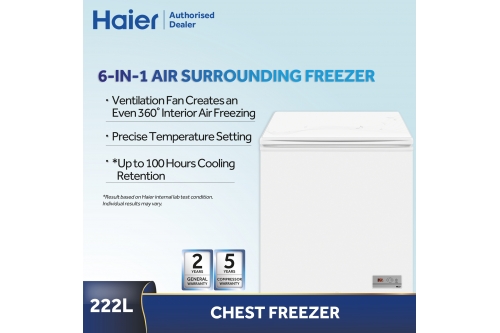 Haier Chest Freezer 6-in-1 (203L capacity)
