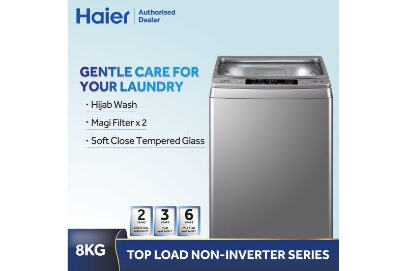 Haier Top Load NonInverter Series (WASHING MACHINE) 8KG Leading