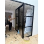 Aluminium Frame w Glass Partition 