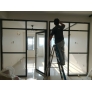 Aluminium Frame w Glass Partition 