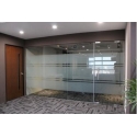 Frameless 12mm Tempered Glass Partition