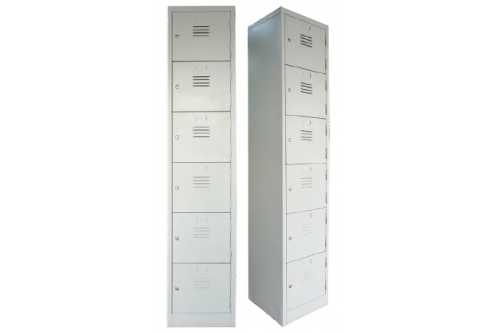6 Compartments Steel Locker