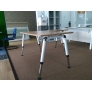 L Shape Table w Adjustable  Vio Leg 