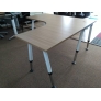 L Shape Table w Adjustable  Vio Leg 