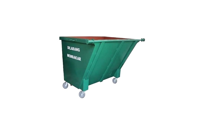 Metal Leach Bin 4-Wheel 1500 Liters 
