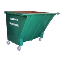 Metal Leach Bin 4-Wheel