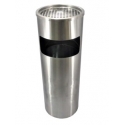 Stainless Steel Bin Round c/w Ashtray Top 