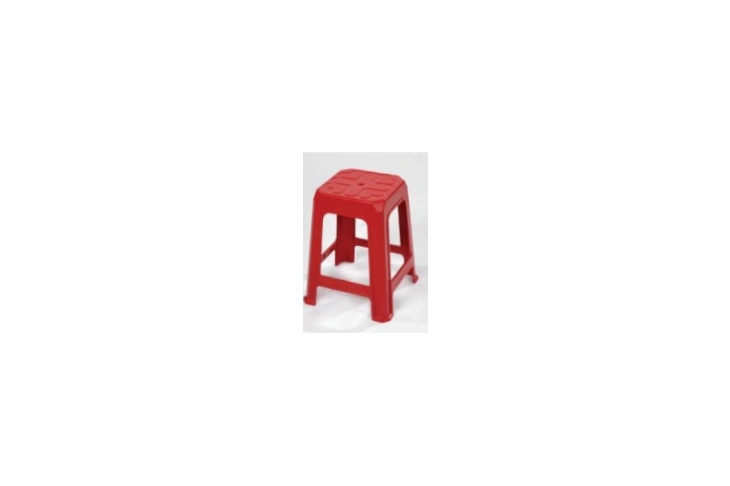 Plastic Stool -Red 