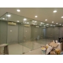 Frameless 12mm Tempered Glass Partition