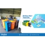 Schaefer Mobile Garbage Bin 2-Wheel ( 3 in 1 ) (Blue,Brown, Orange)