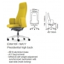 Eve F Series - Aluminium Base (Fixed Armrest)