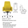 Eve F Series - Aluminium Base (Fixed Armrest)