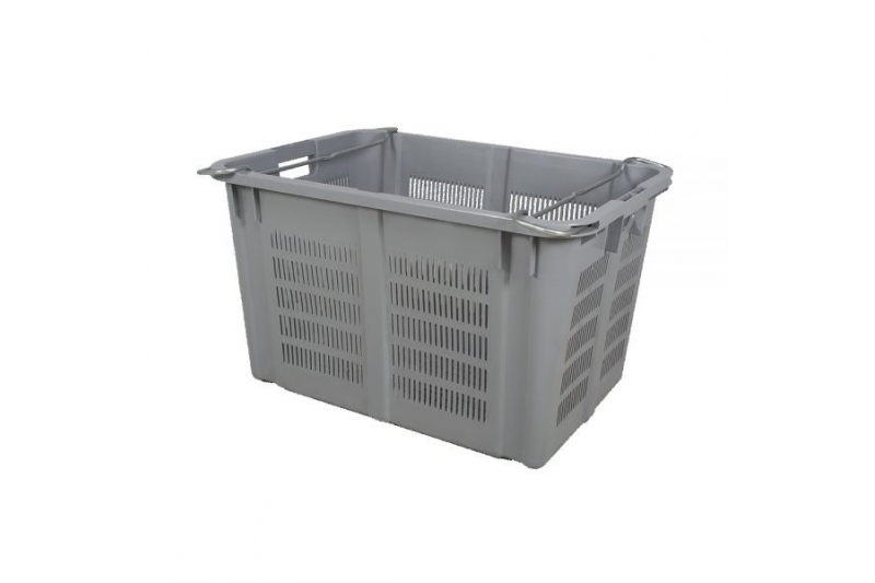 Industrial Stackable Basket - Grey 