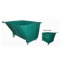 Metal Leach Bin 4-Wheel