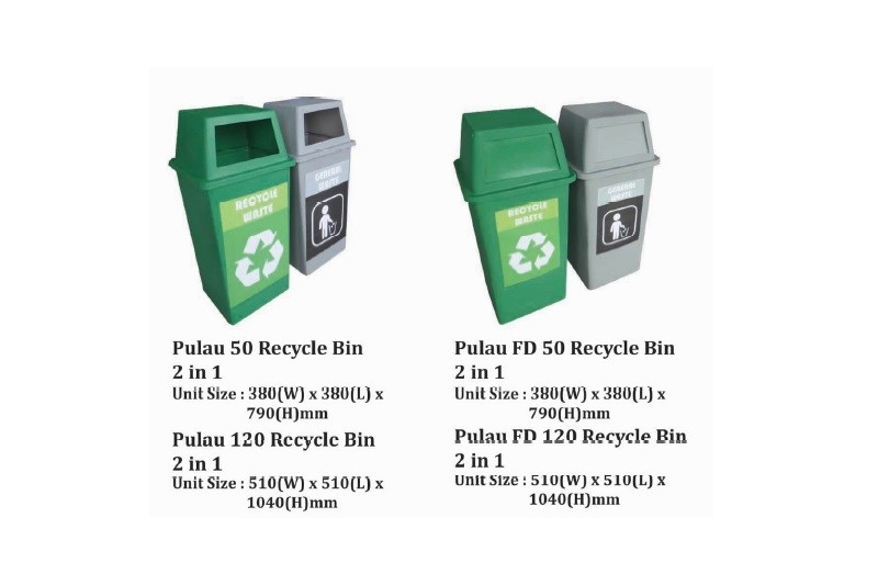 Pulau Recycle Bin 2 in 1