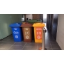 Schaefer Mobile Garbage Bin 2-Wheel ( 3 in 1 ) (Blue,Brown, Orange)