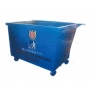 Metal Leach Bin 4-Wheel