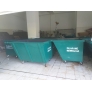 Metal Leach Bin 4-Wheel